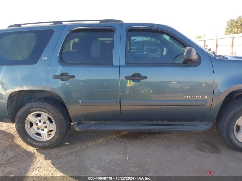 2008 Chevrolet Tahoe Ls VIN: 1GNFC13C28R118370 Lot: 40648718