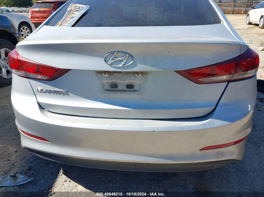 2017 Hyundai Elantra Se VIN: KMHD84LF9HU179933 Lot: 40649215