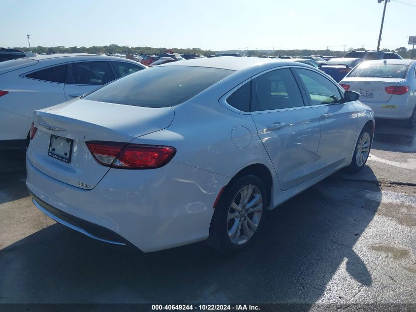 2016 Chrysler 200 Limited VIN: 1C3CCCAB5GN133196 Lot: 40649244