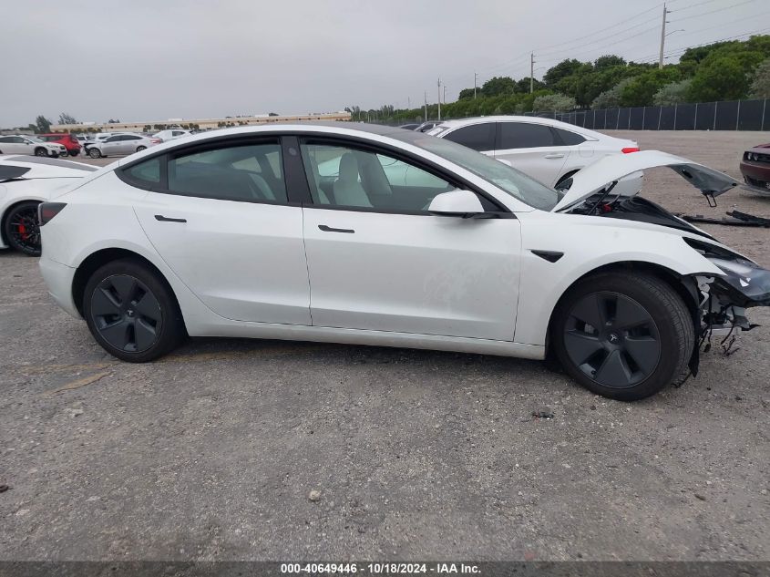 VIN 5YJ3E1EA0PF383634 2023 Tesla Model 3, Rear-Whee... no.12