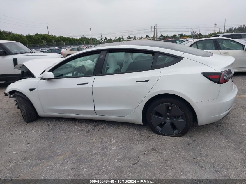 VIN 5YJ3E1EA0PF383634 2023 Tesla Model 3, Rear-Whee... no.13