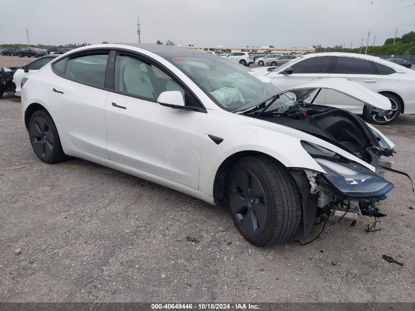 VIN 5YJ3E1EA0PF383634 2023 Tesla Model 3, Rear-Whee... no.1