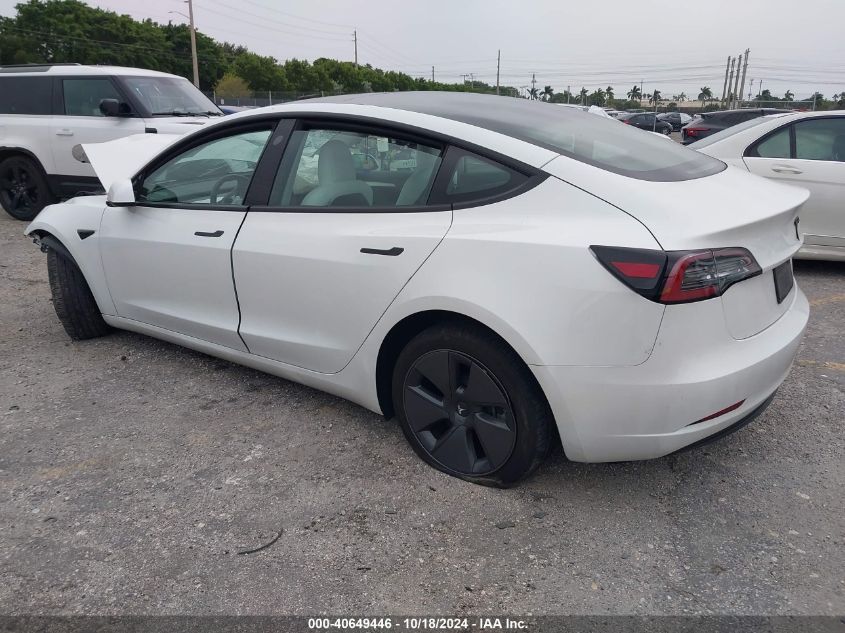 VIN 5YJ3E1EA0PF383634 2023 Tesla Model 3, Rear-Whee... no.3