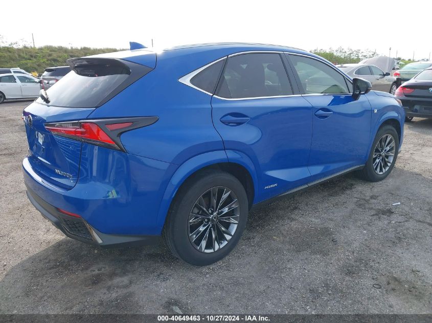 VIN JTJSJRDZ8M2154479 2021 Lexus NX, 300H F Sport B... no.4