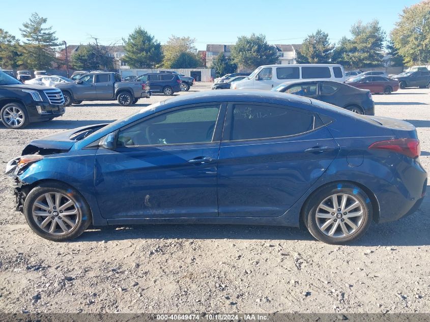 2015 Hyundai Elantra Se VIN: KMHDH4AE5FU387511 Lot: 40649474