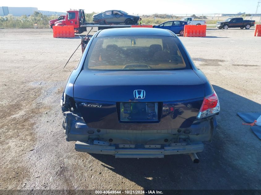 2010 Honda Accord Lx VIN: 1HGCP2F37AA085762 Lot: 40649544