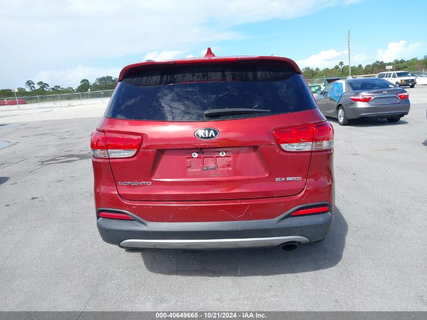 2017 Kia Sorento Ex VIN: 5XYPH4A18HG242398 Lot: 40649665