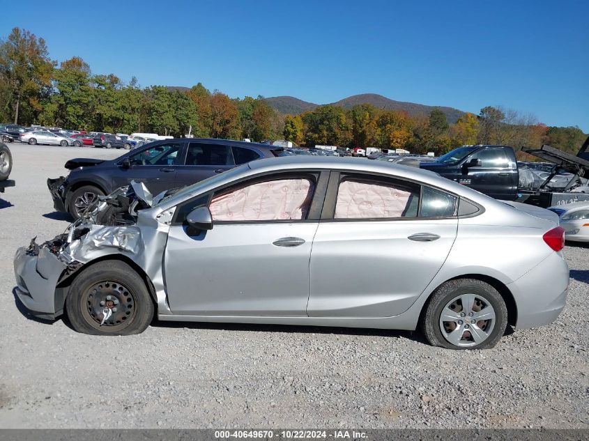 2017 Chevrolet Cruze Ls Auto VIN: 1G1BC5SM7H7170896 Lot: 40649670