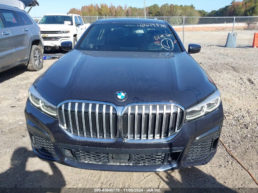 2020 BMW 750I xDrive VIN: WBA7U2C00LGM27424 Lot: 40649778