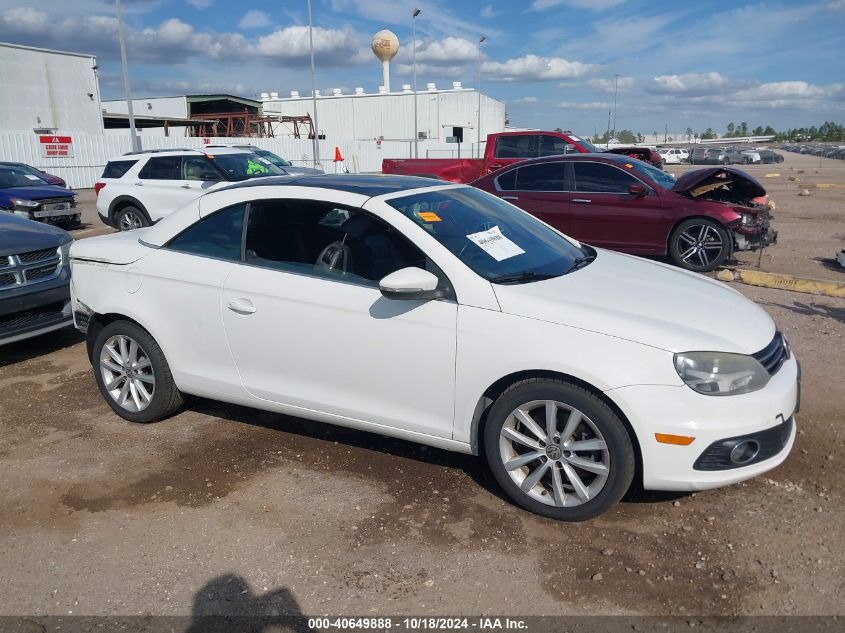 2012 Volkswagen Eos Komfort VIN: WVWBW7AH6CV001634 Lot: 40649888