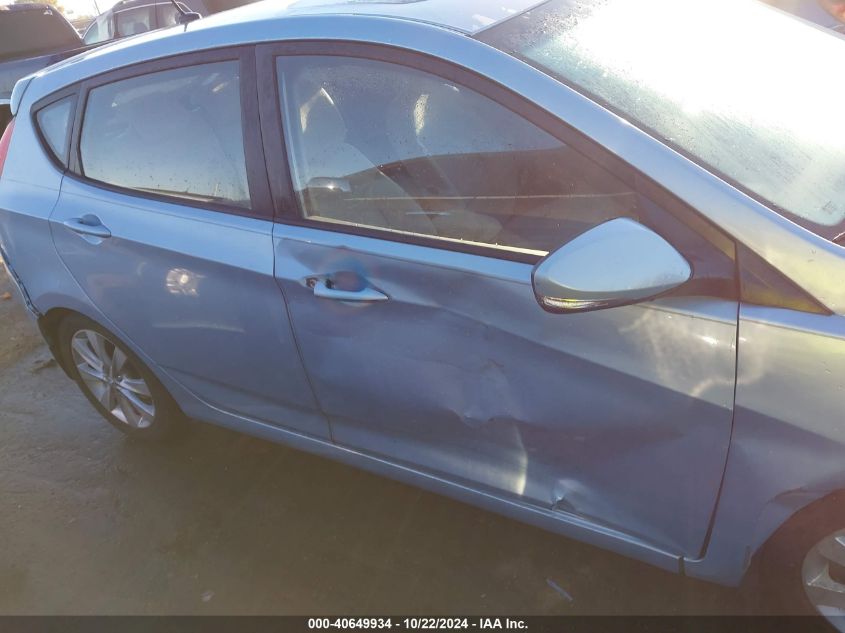 2013 Hyundai Accent Se VIN: KMHCU5AE8DU066542 Lot: 40649934