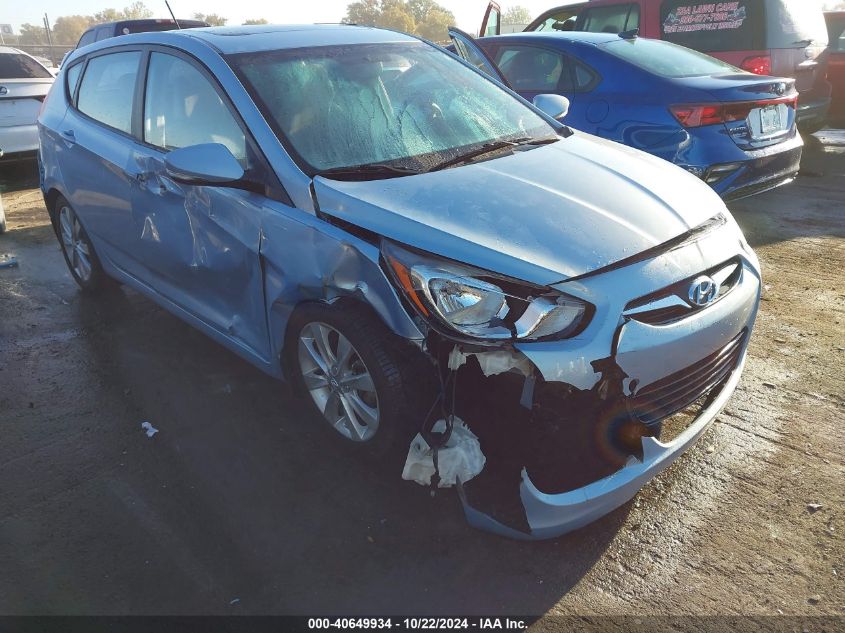 2013 Hyundai Accent Se VIN: KMHCU5AE8DU066542 Lot: 40649934