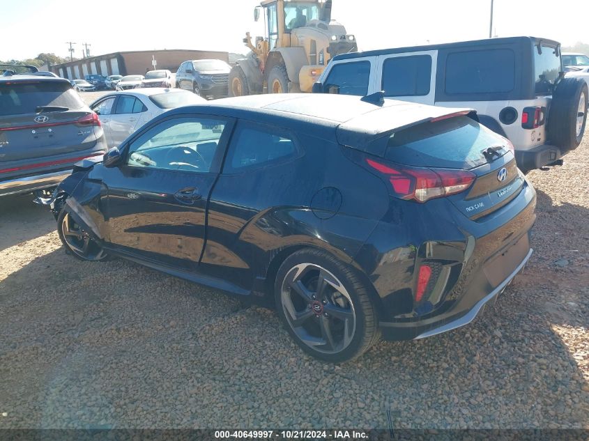 VIN KMHTH6AB0KU014576 2019 Hyundai Veloster, Turbo no.3