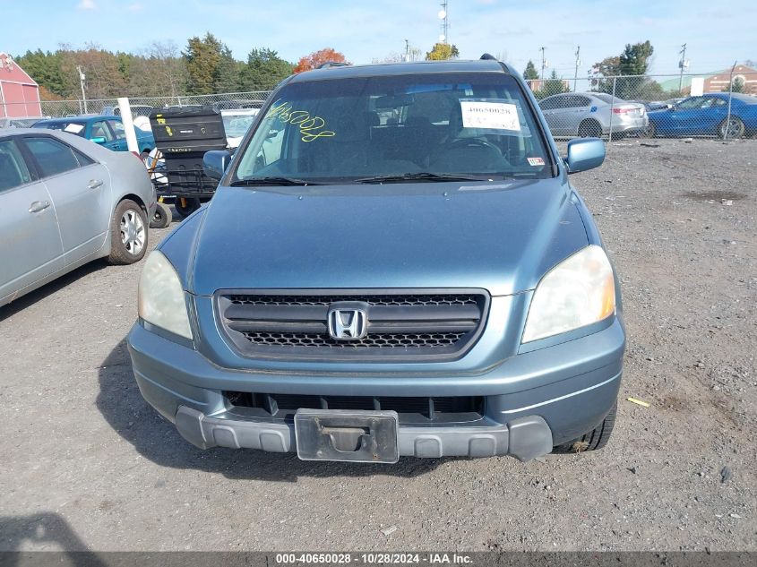 2005 Honda Pilot Ex-L VIN: 2HKYF18545H503631 Lot: 40650028