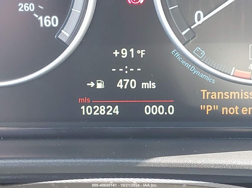 2012 BMW 528I VIN: WBAXH5C58CDW09844