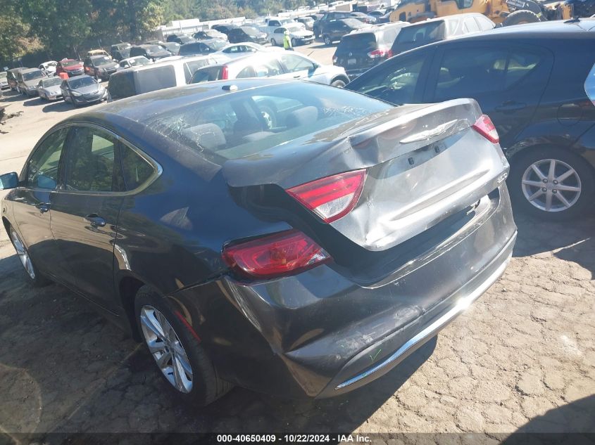 2015 Chrysler 200 Limited VIN: 1C3CCCAB1FN604212 Lot: 40650409