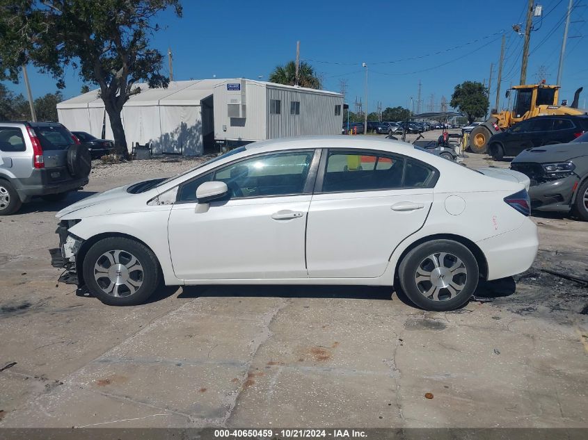 2014 Honda Civic Hybrid VIN: 19XFB4F39EE000459 Lot: 40650459