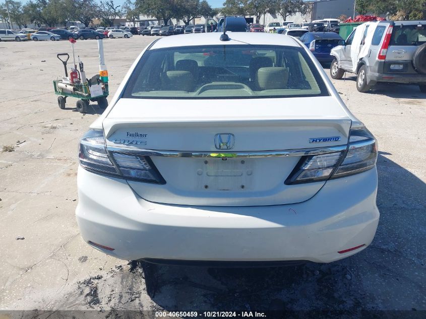 2014 Honda Civic Hybrid VIN: 19XFB4F39EE000459 Lot: 40650459