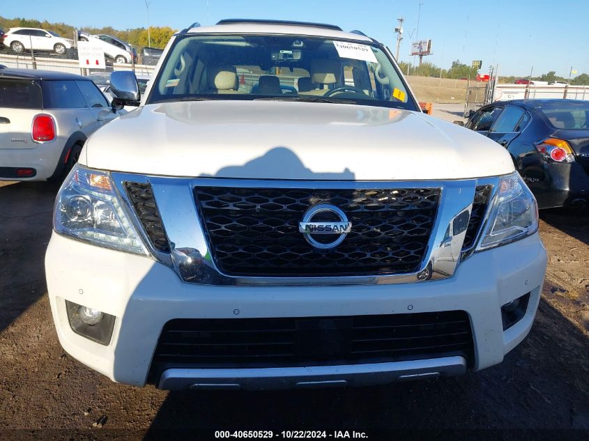 2018 Nissan Armada Platinum VIN: JN8AY2ND0J9056980 Lot: 40650529