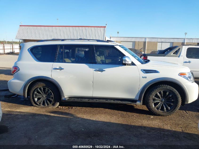 2018 Nissan Armada Platinum VIN: JN8AY2ND0J9056980 Lot: 40650529