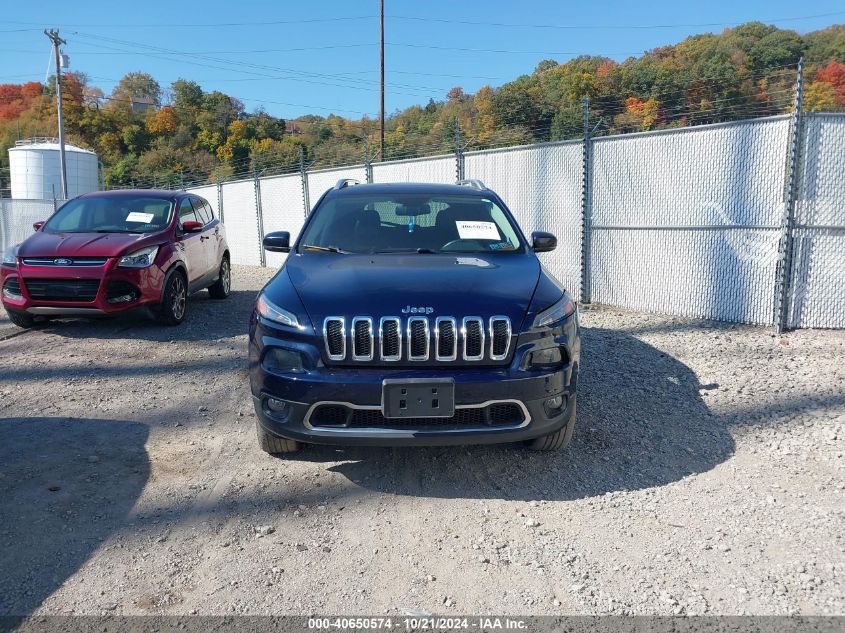 2014 Jeep Cherokee Limited VIN: 1C4PJMDS6EW169815 Lot: 40650574