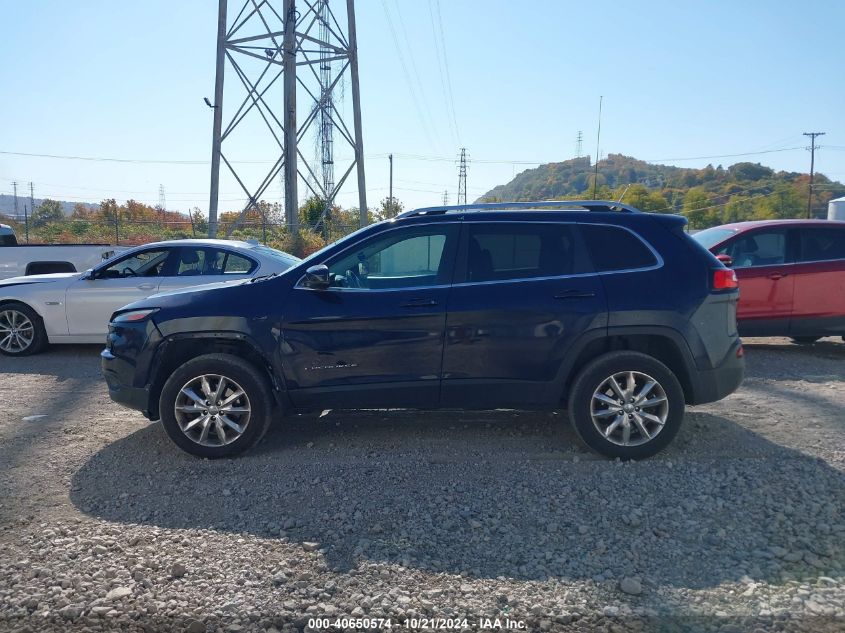 2014 Jeep Cherokee Limited VIN: 1C4PJMDS6EW169815 Lot: 40650574