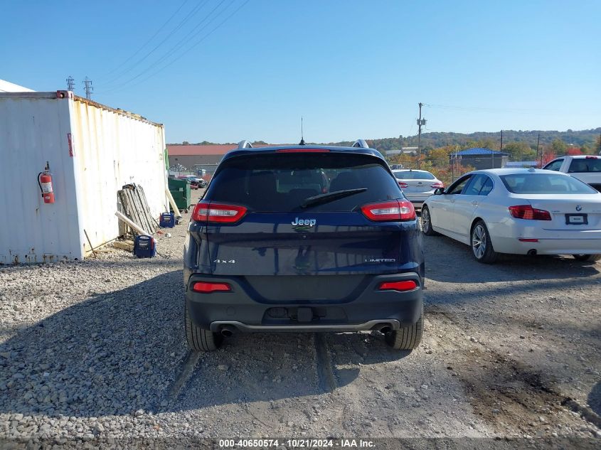 2014 Jeep Cherokee Limited VIN: 1C4PJMDS6EW169815 Lot: 40650574