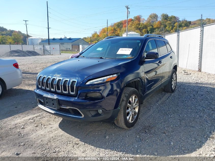 2014 Jeep Cherokee Limited VIN: 1C4PJMDS6EW169815 Lot: 40650574