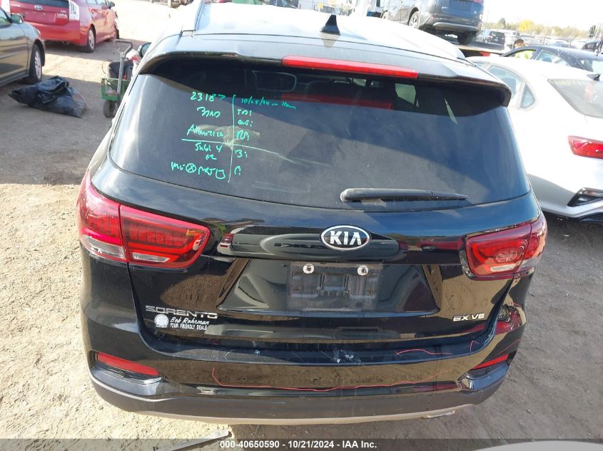 2019 Kia Sorento 3.3L Ex VIN: 5XYPHDA58KG515480 Lot: 40650590