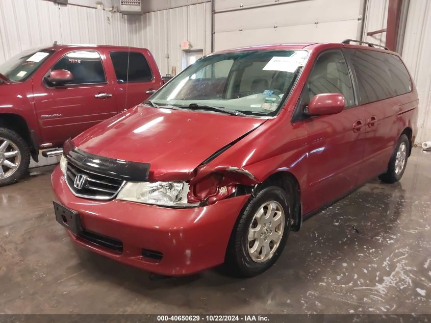 2002 Honda Odyssey Ex VIN: 5FNRL18602B030665 Lot: 40650629