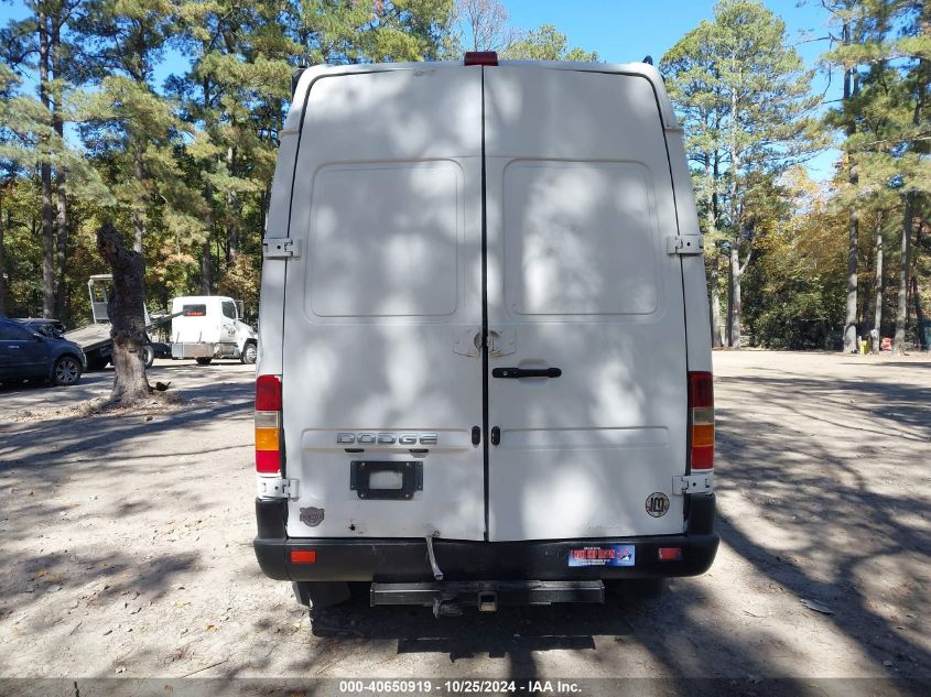 2003 Dodge Sprinter Van 2500 High Ceiling/Super High Ceiling VIN: WD2YD642135538735 Lot: 40650919