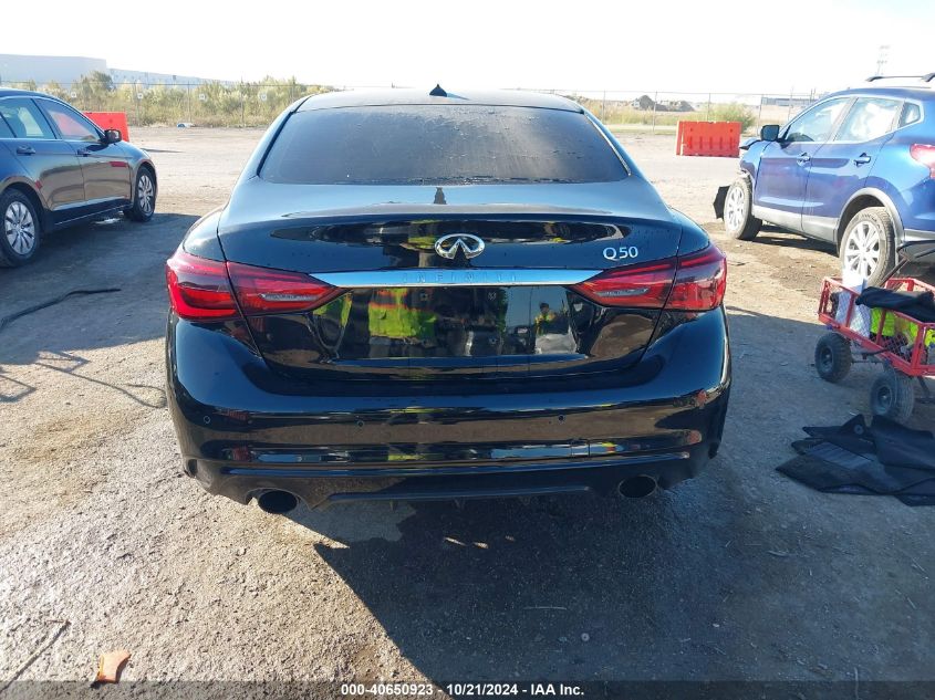 2021 Infiniti Q50 Luxe VIN: JN1EV7BP1MM703649 Lot: 40650923