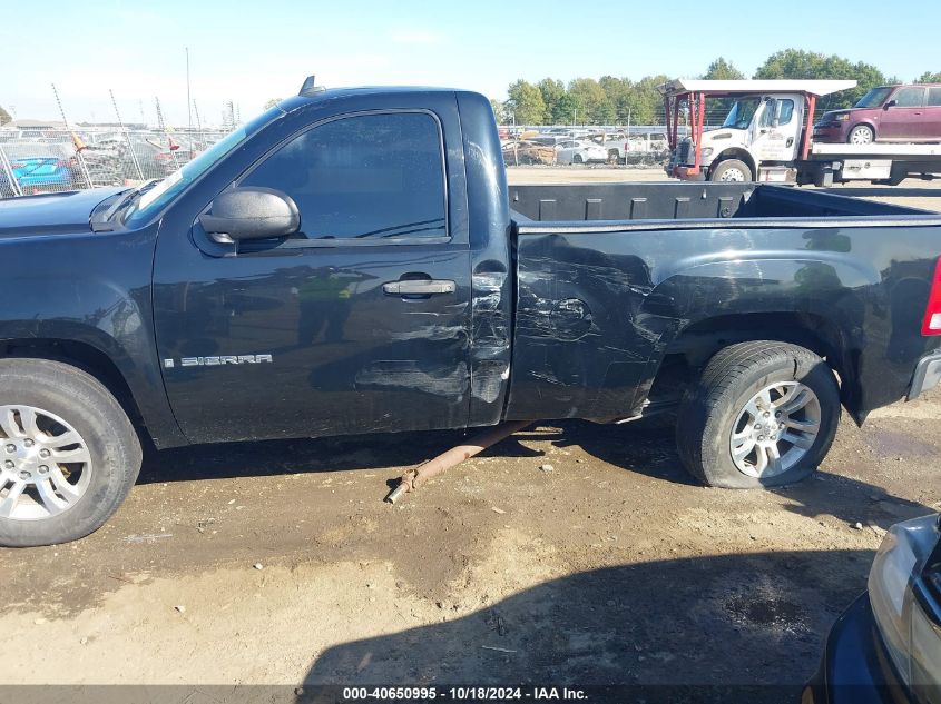 2008 GMC Sierra 1500 Work Truck VIN: 1GTEC14C78Z104290 Lot: 40650995