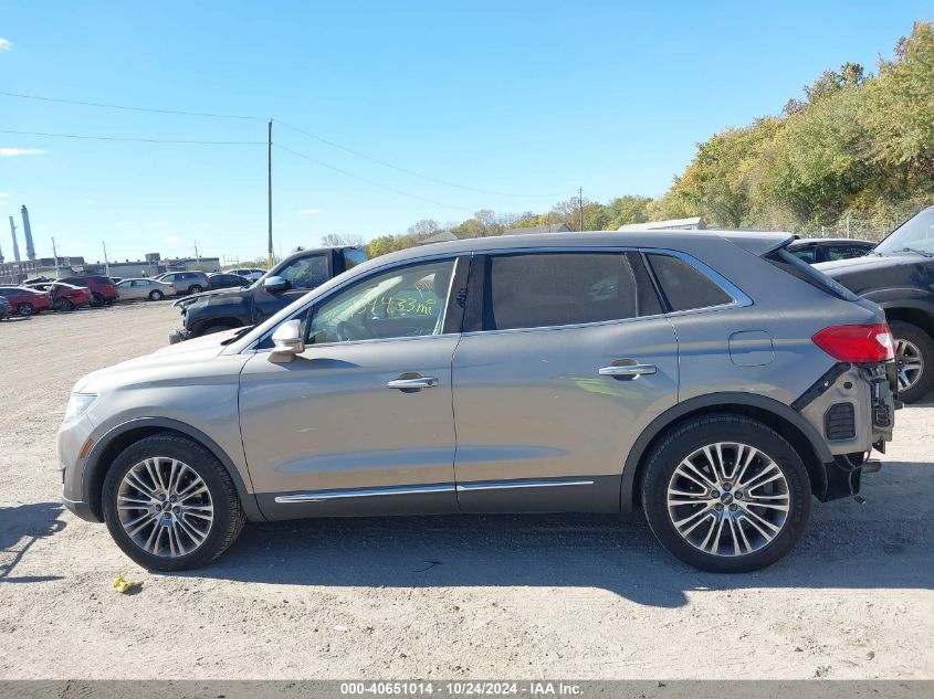 2016 Lincoln Mkx Reserve VIN: 2LMTJ8LR8GBL76246 Lot: 40651014