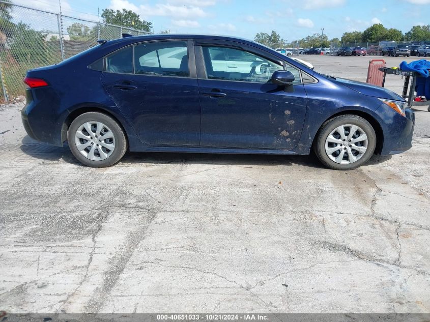 2021 Toyota Corolla Le VIN: 5YFEPMAE8MP166975 Lot: 40651033