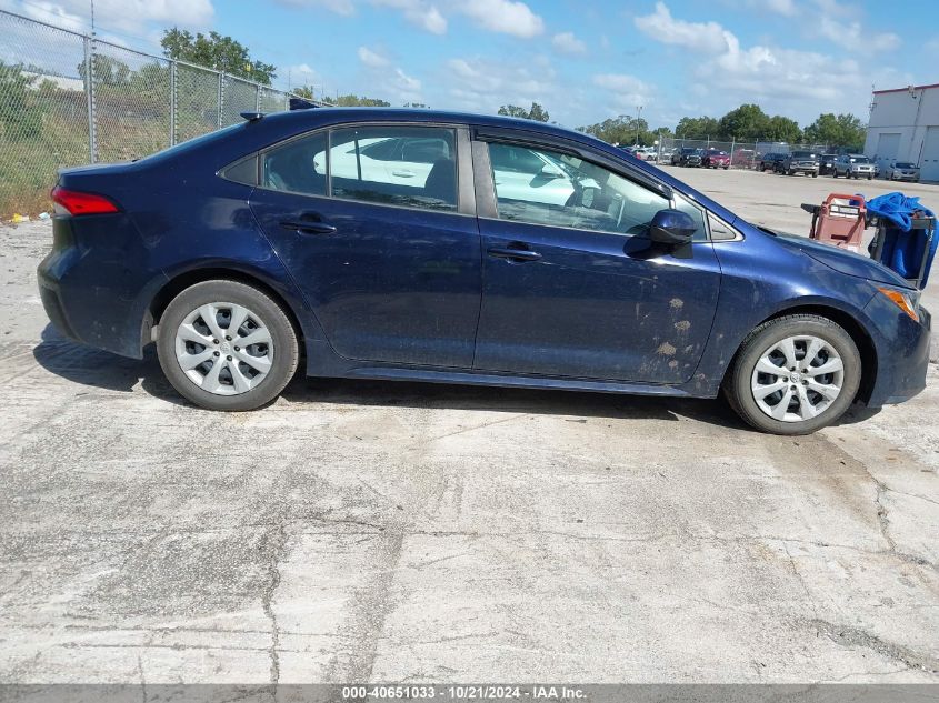 2021 Toyota Corolla Le VIN: 5YFEPMAE8MP166975 Lot: 40651033