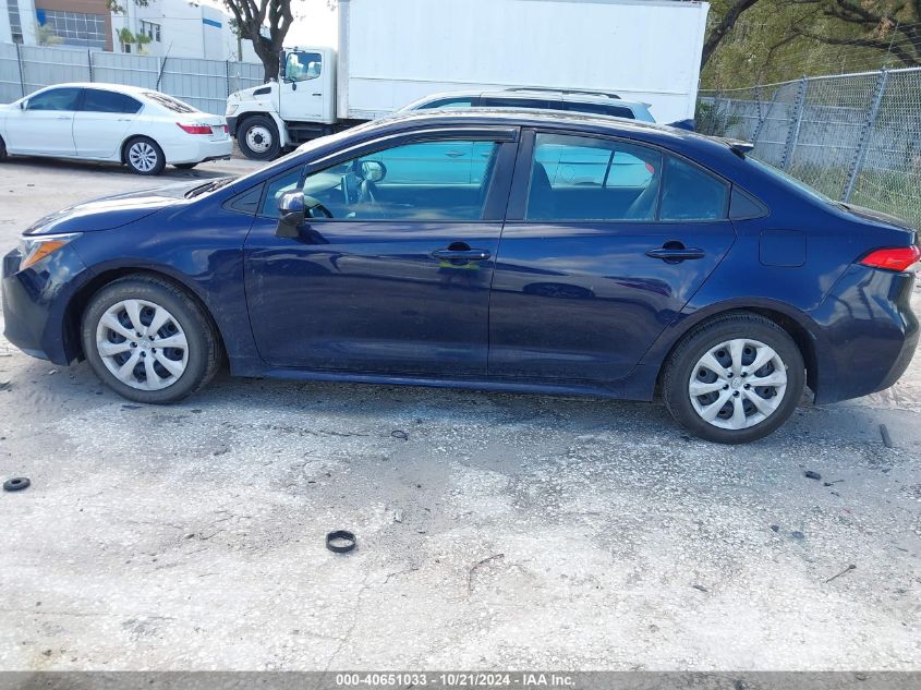 2021 Toyota Corolla Le VIN: 5YFEPMAE8MP166975 Lot: 40651033