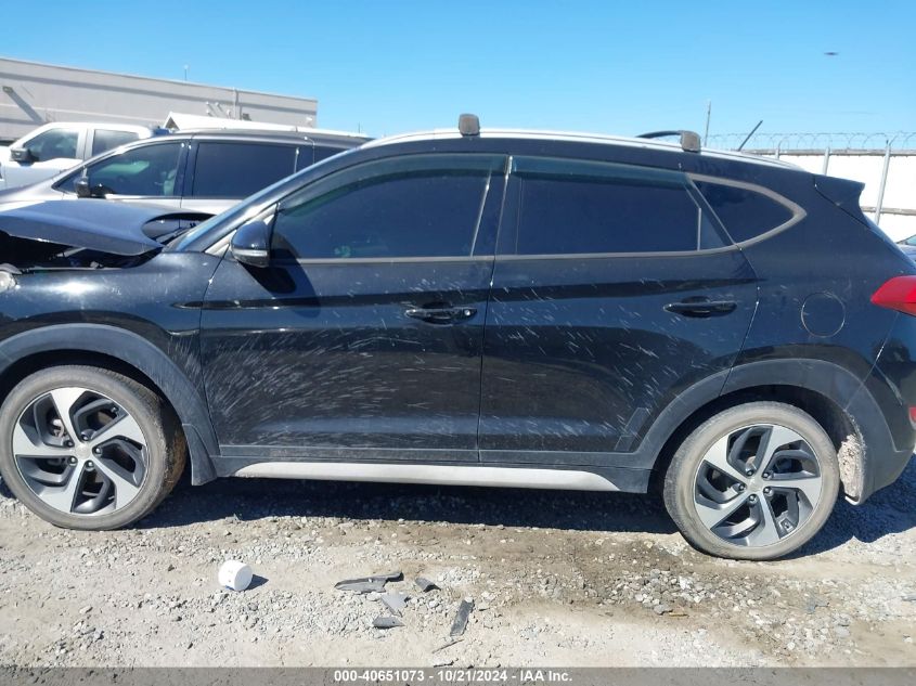 2017 Hyundai Tucson Limited/Sport And Eco/Se VIN: KM8J33A24HU524457 Lot: 40651073