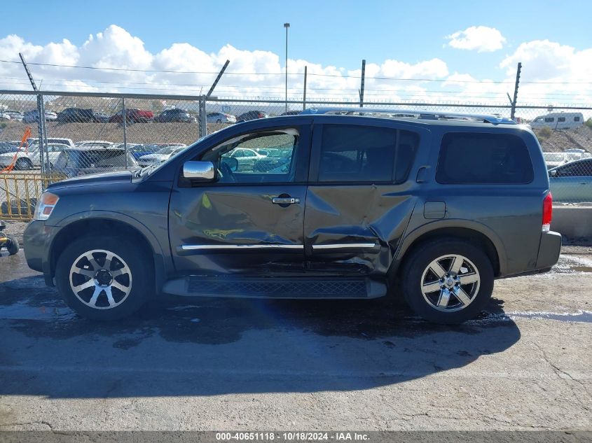 2012 Nissan Armada Platinum VIN: 5N1AA0NE1CN619716 Lot: 40651118