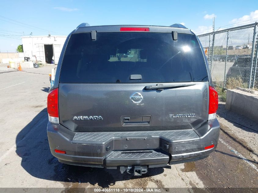 2012 Nissan Armada Platinum VIN: 5N1AA0NE1CN619716 Lot: 40651118