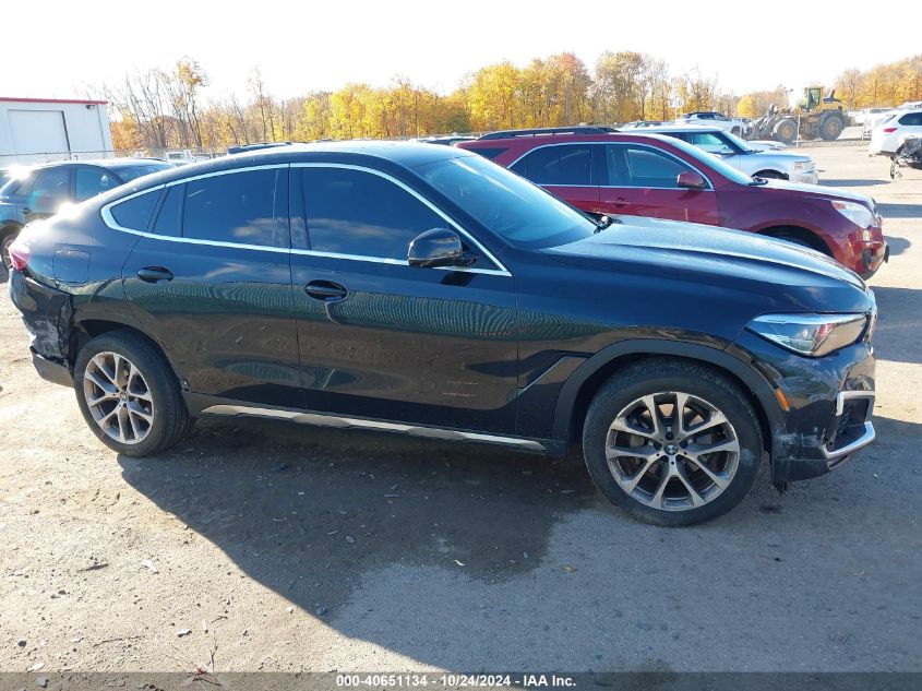 2021 BMW X6 xDrive40I VIN: 5UXCY6C08M9G27407 Lot: 40651134