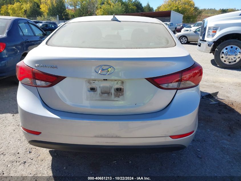 2016 Hyundai Elantra Value Edition VIN: KMHDH4AEXGU561011 Lot: 40651213