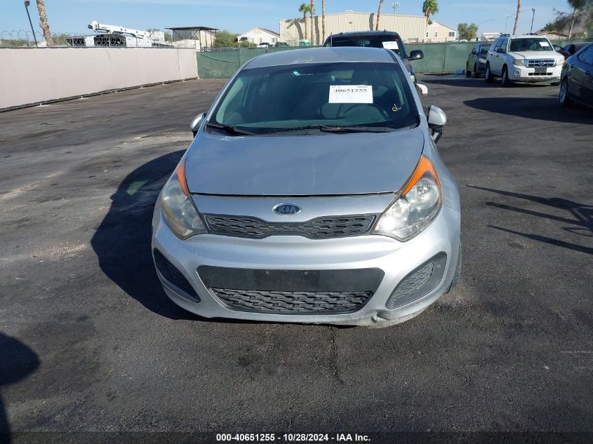 2013 Kia Rio Lx VIN: KNADM5A36D6099810 Lot: 40651255