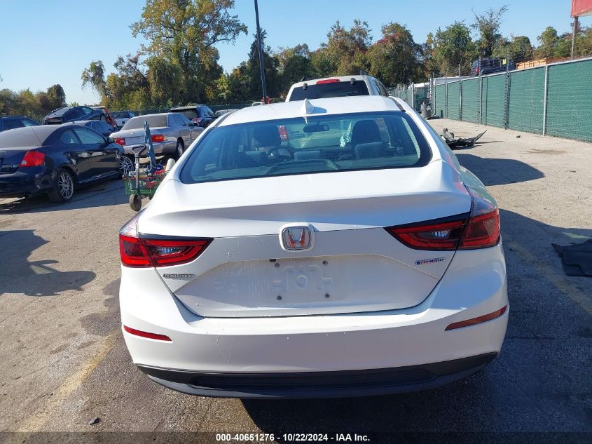 2019 Honda Insight Ex VIN: 19XZE4F58KE014466 Lot: 40651276