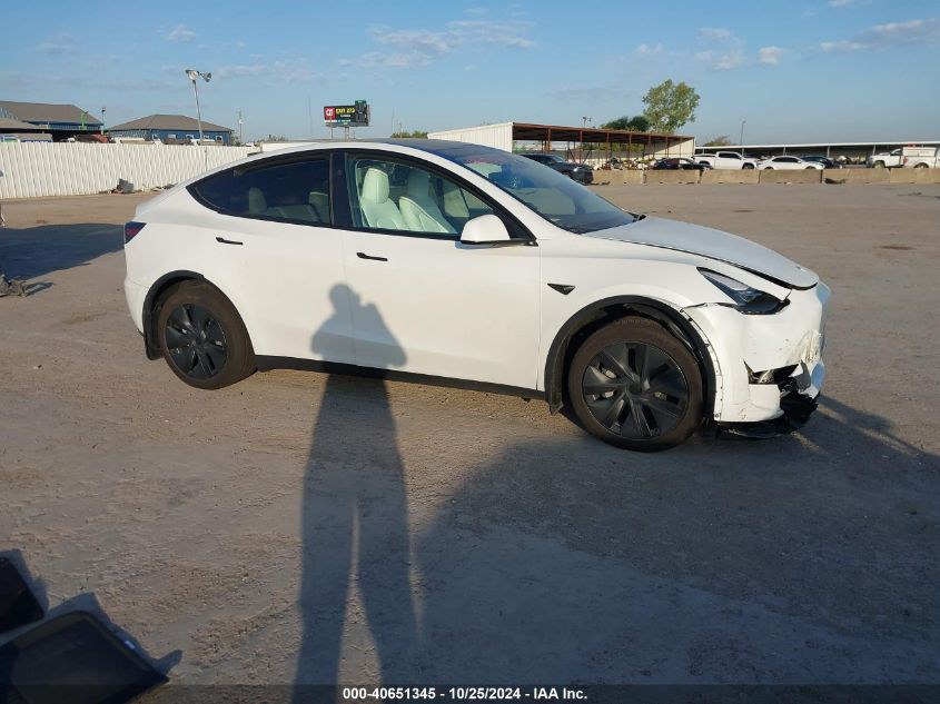 2024 Tesla Model Y Long Range Dual Motor All-Wheel Drive/Rwd VIN: 7SAYGDED8RA303365 Lot: 40651345