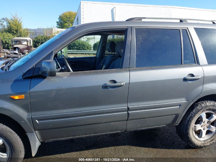 2007 Honda Pilot Ex VIN: 5FNYF18497B006163 Lot: 40651351