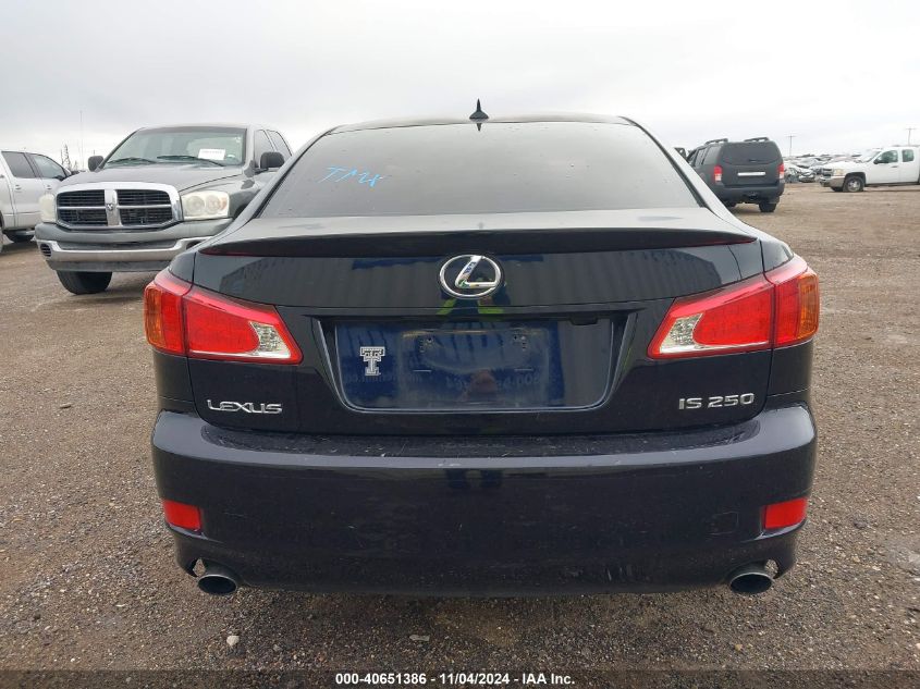 2009 Lexus Is 250 VIN: JTHBK262395097104 Lot: 40651386