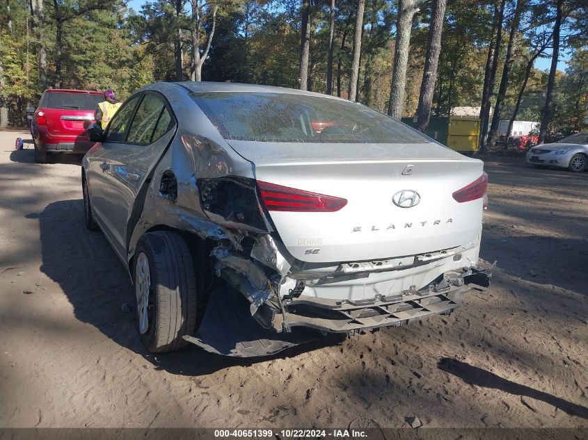 2019 Hyundai Elantra Se VIN: 5NPD74LF7KH455261 Lot: 40651399