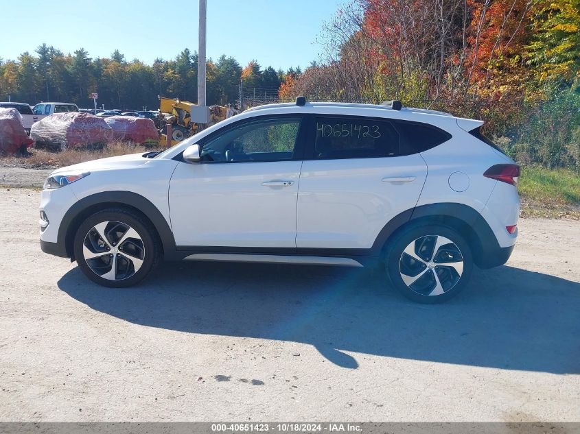 2017 Hyundai Tucson Sport VIN: KM8J3CA23HU348033 Lot: 40651423