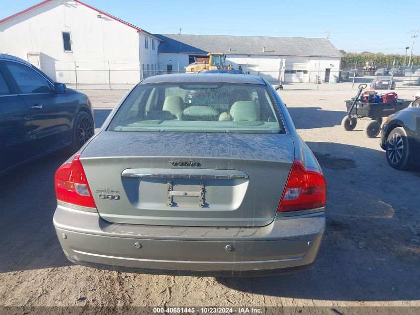 2006 Volvo S80 2.5T VIN: YV1TS592061437048 Lot: 40651445